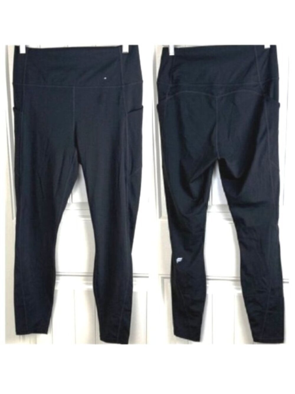 Fabletics Black Pocket Leggings XL High Rise Athletic Gym Yoga Pants NWOT